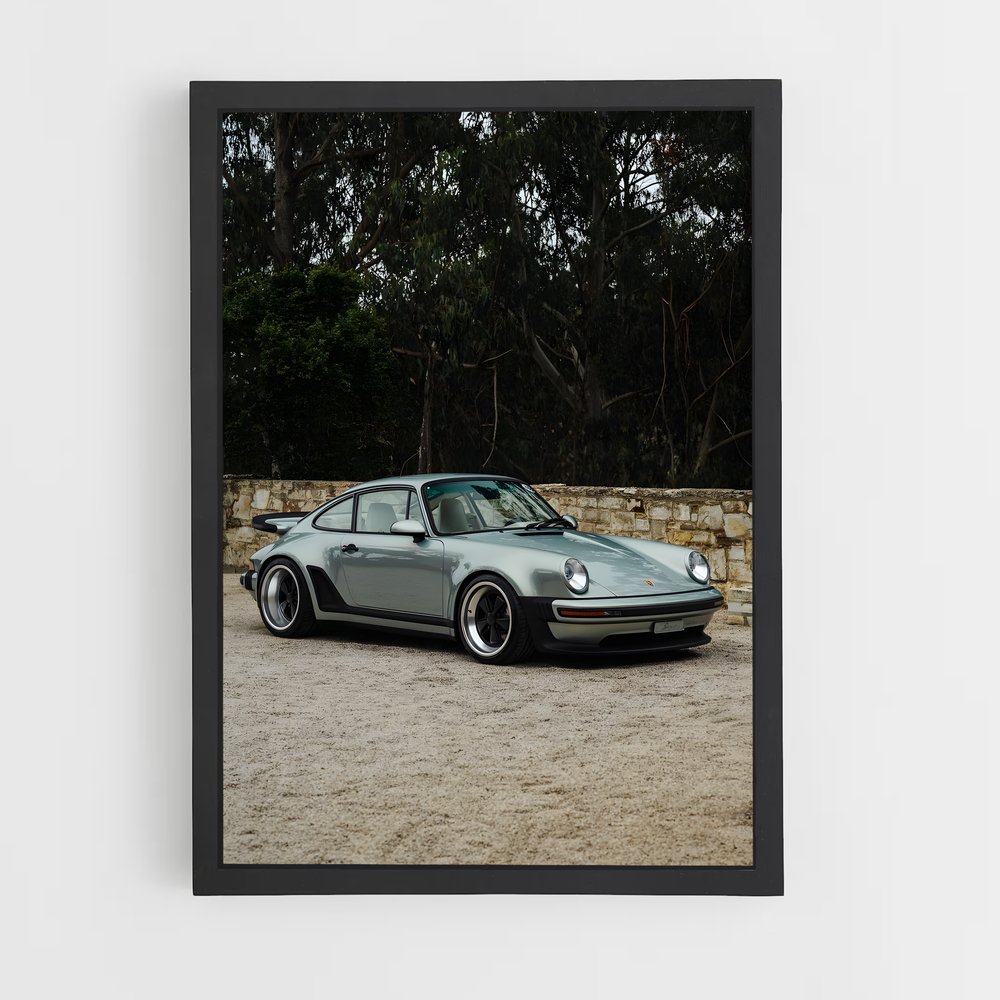 Poster Turbo Verde – affiche Porsche (vue 2)